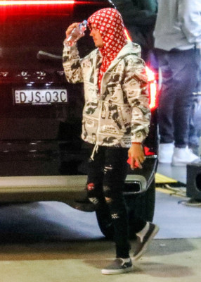 07.05 | Justin Bieber chegando na Qudos Bank Arena em Sydney, Austrália
