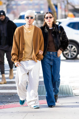 24.01 | Justin e Hailey Bieber em Nova York.