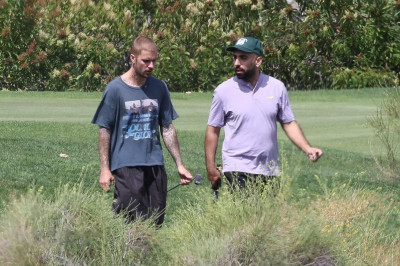 09.06 | Justin e Neima Khaila jogando golf em Los Angeles