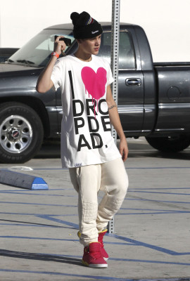 10.04 | Justin Bieber chegando no Sky High Sports