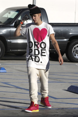 10.04 | Justin Bieber chegando no Sky High Sports