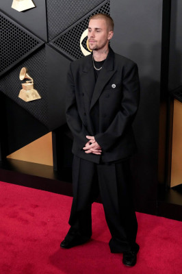 01.02 | Justin Bieber e Hailey Bieber no redcarpet da 68ª edição do Grammy Awards em Los Angeles